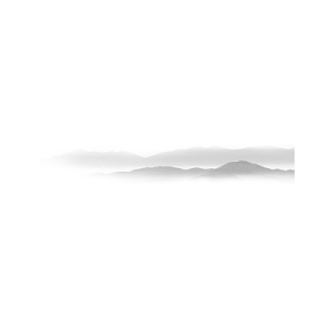 淡墨江水远山素材