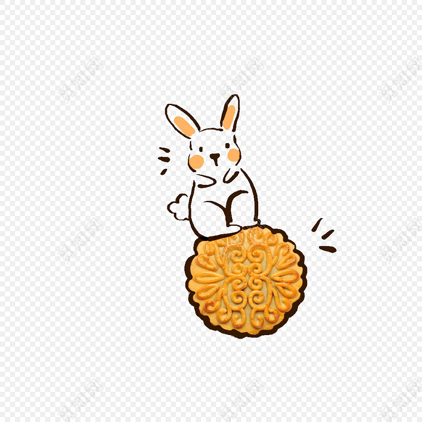 中秋月饼玉兔