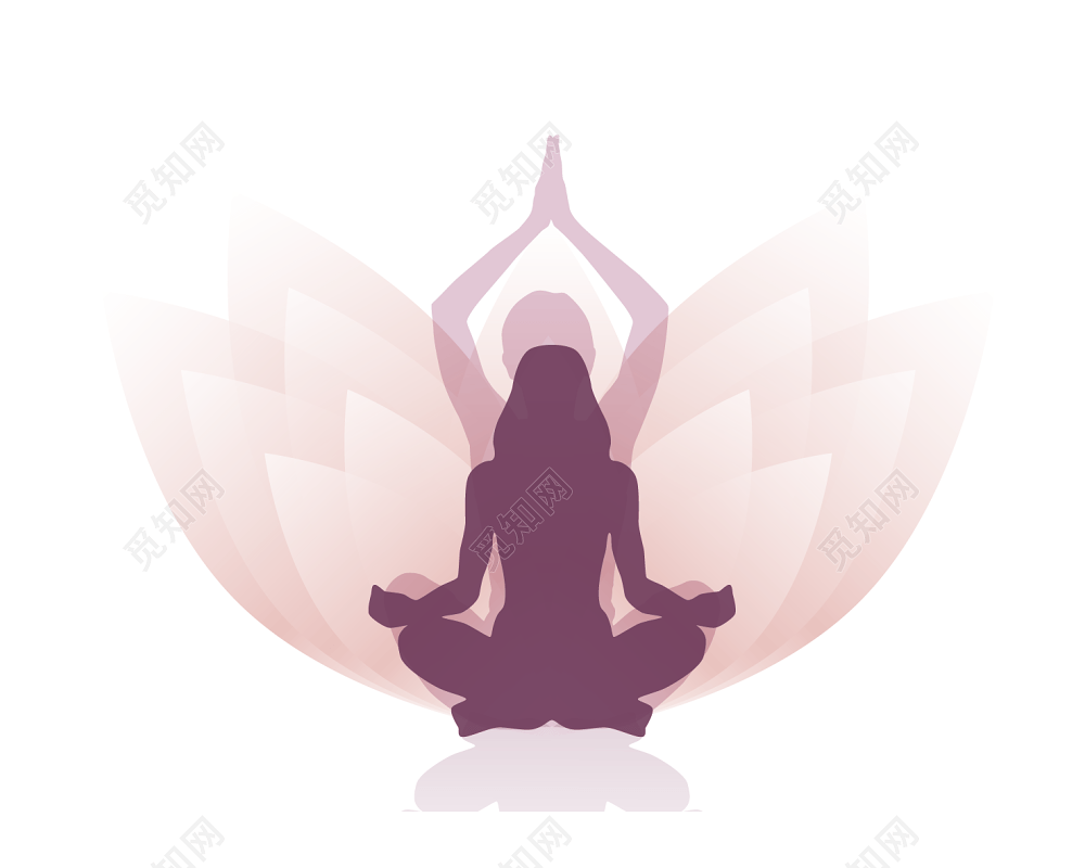 瑜伽logo矢量素材