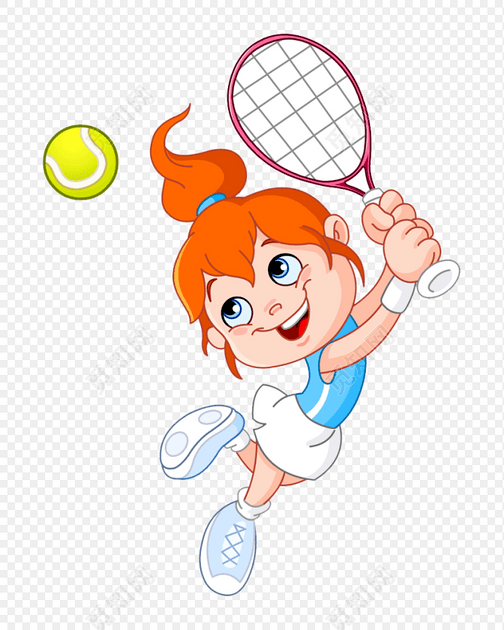 卡通打网球
