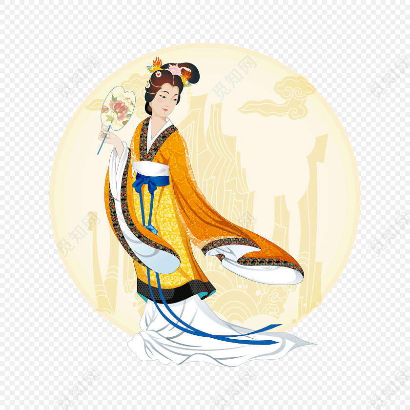 月亮嫦娥卡通
