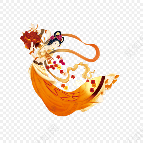 古代手绘人物嫦娥