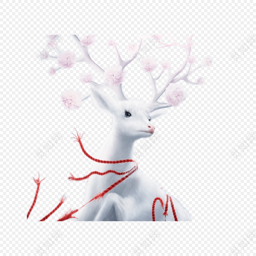 白鹿免费下载_png素材_觅知网