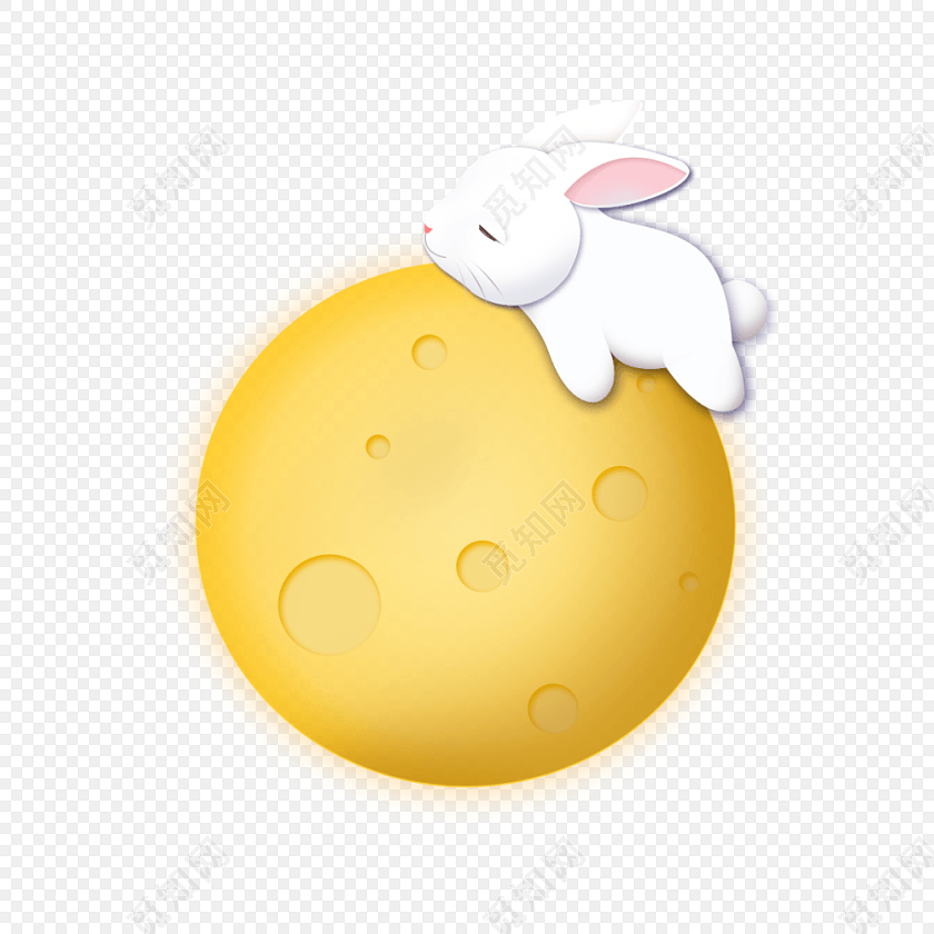 月亮玉兔中秋装饰