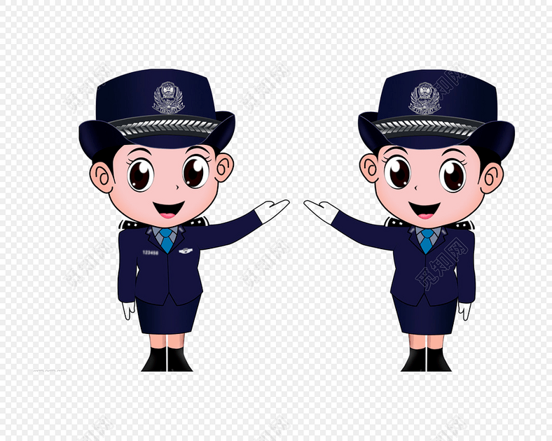 免抠图可爱女警察素材标签: 公安警察 免抠素材 卡通 人民警察 女性