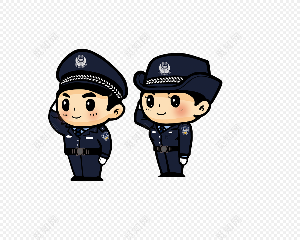 小警察板报图片素材