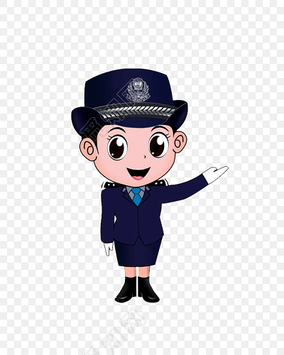 女警察矢量素材