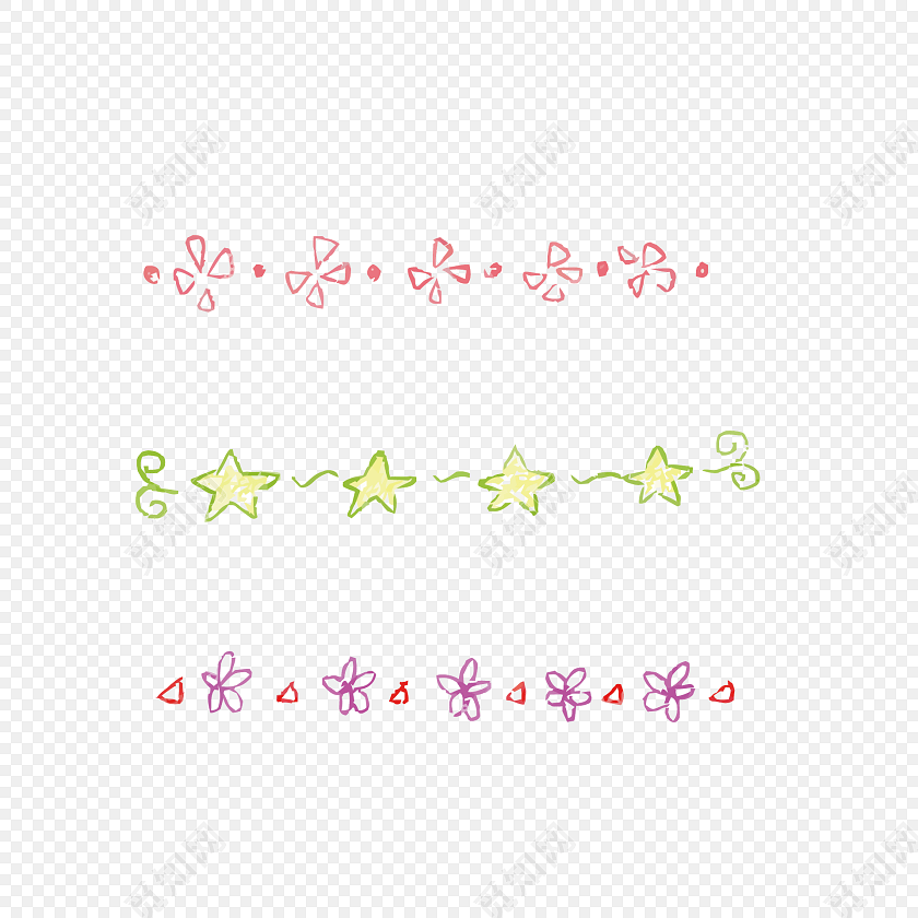 矢量卡通分割线