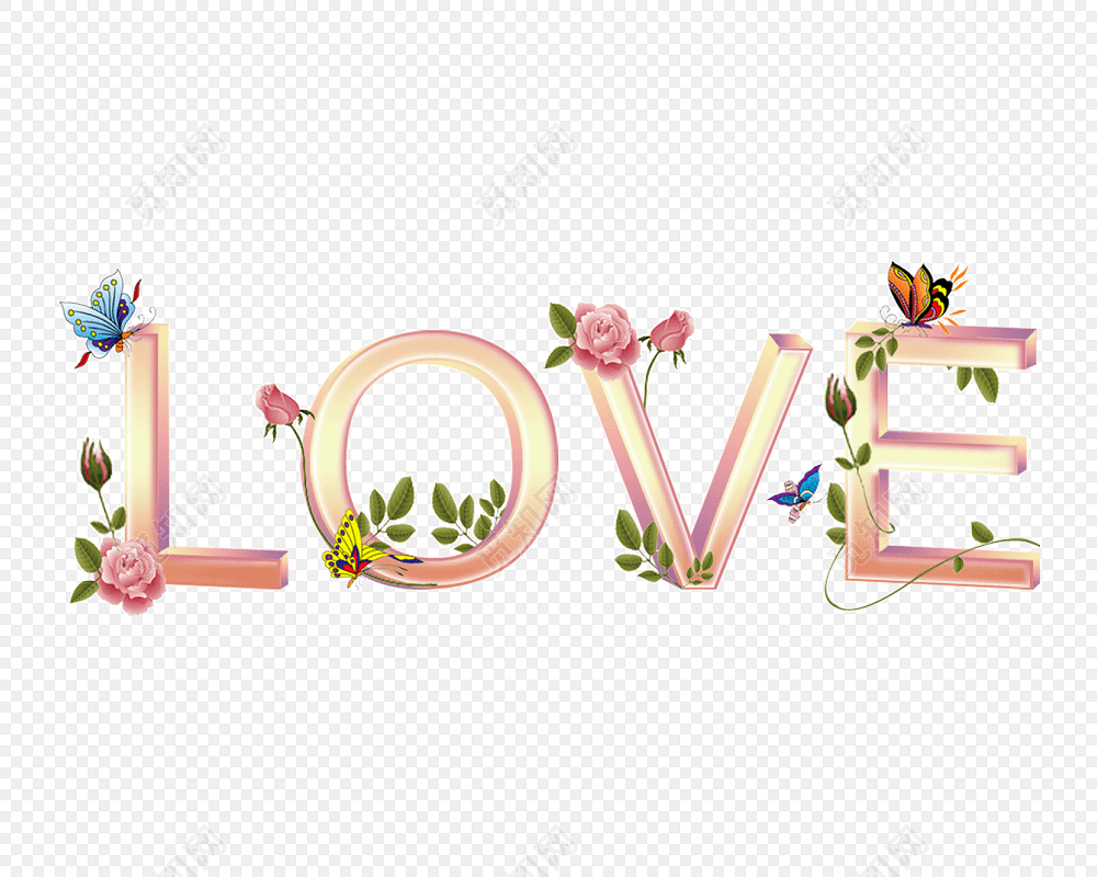 love艺术字
