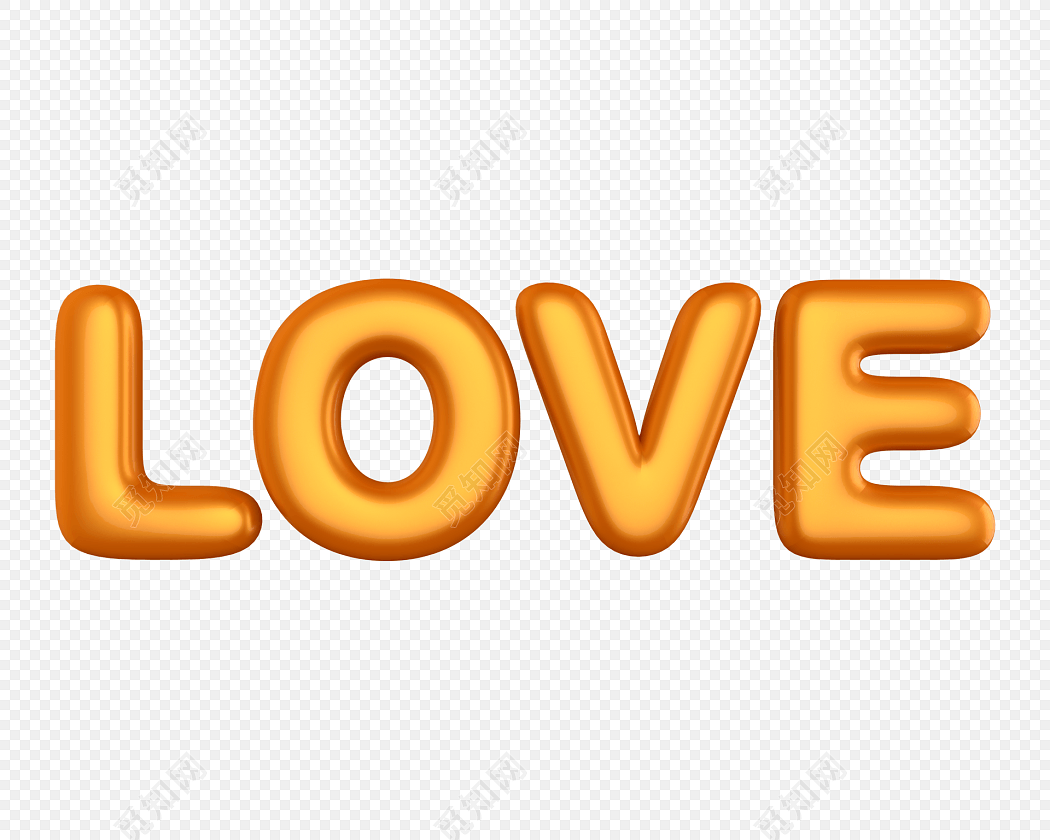 love英文字体设计素材