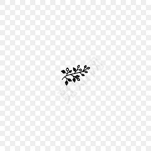 简单手绘小叶子插图素材