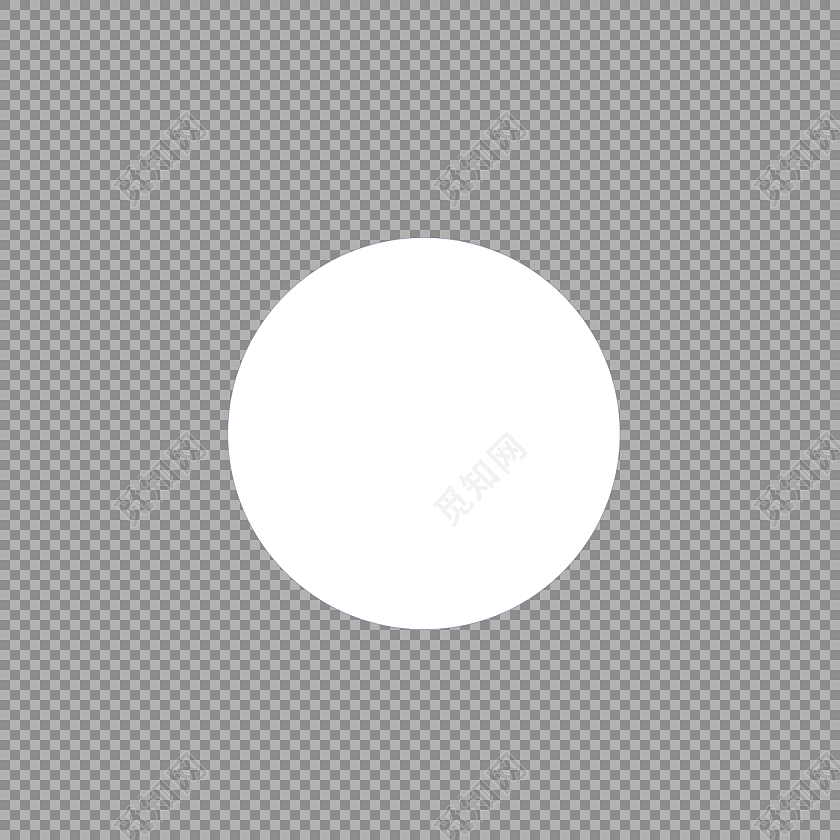 白色圆形矢量素材