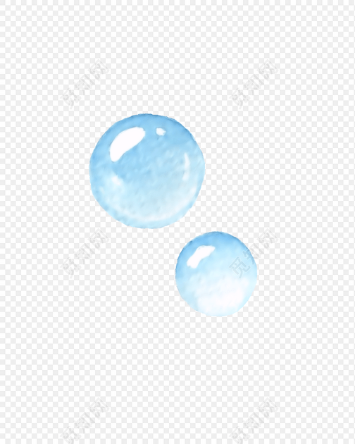 水彩气泡