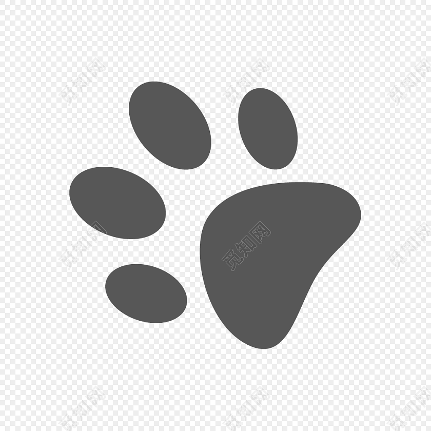卡通猫爪印简笔画 卡通猫爪印简笔画图片分享