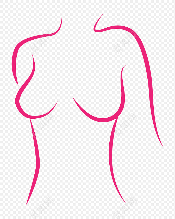 女性线条画素材