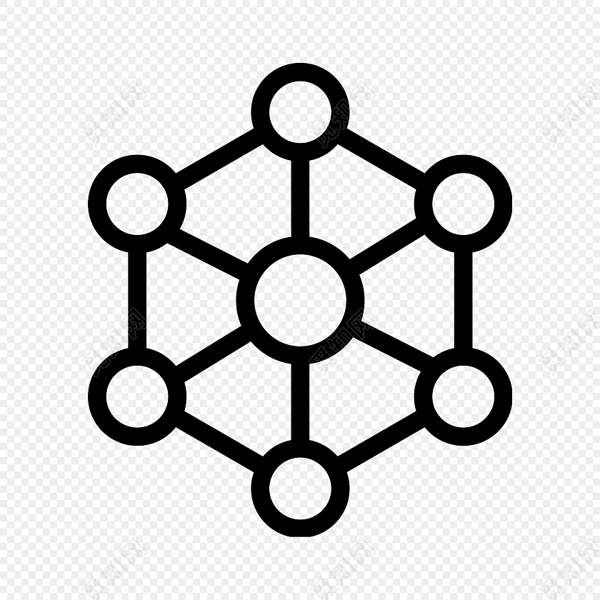 简笔画对称图标素材