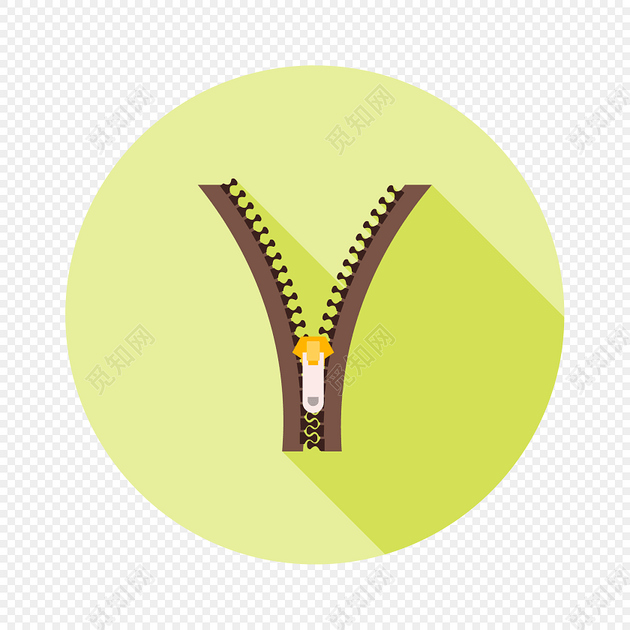 简笔画拉链图标素材