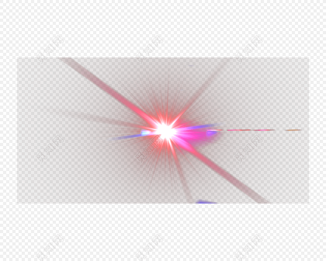 彩色光照爆炸素材激光