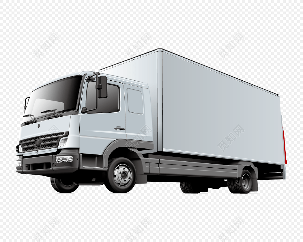 白色大货车