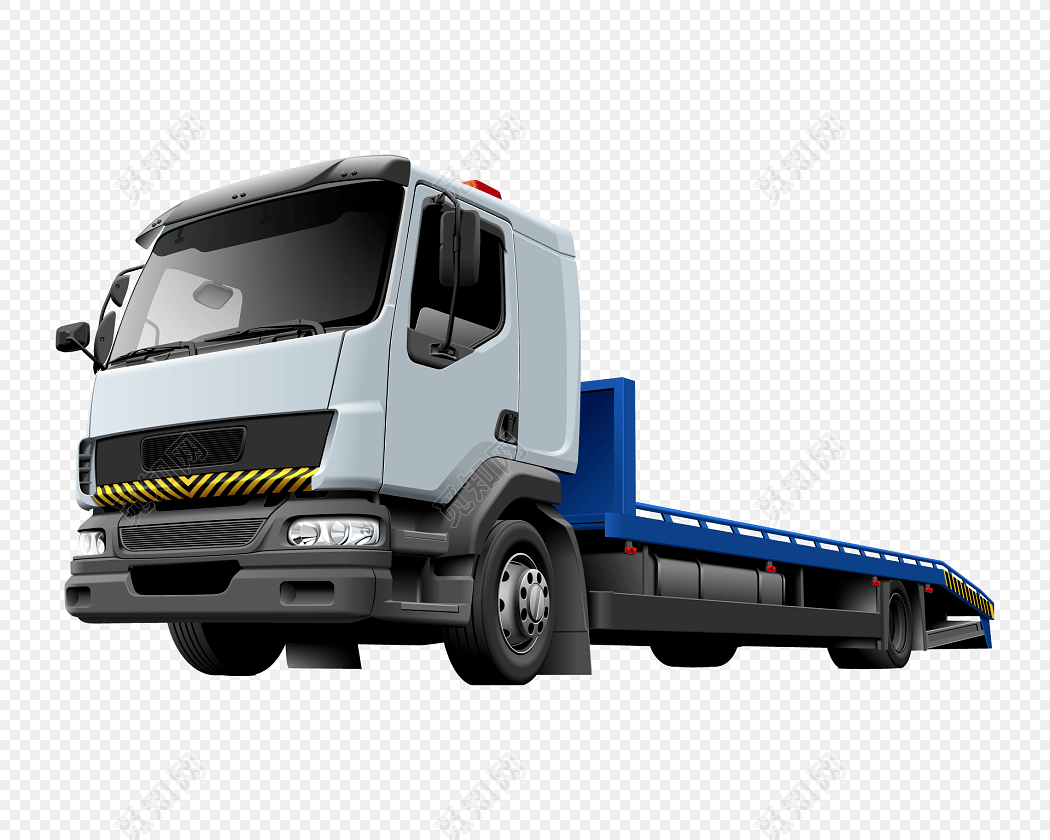 白色大货车
