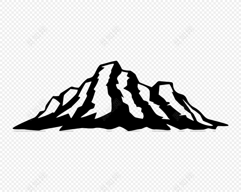 山峰剪影
