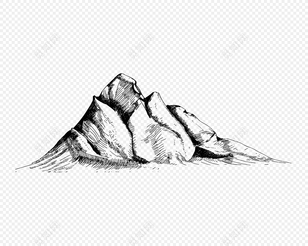 山峰剪影
