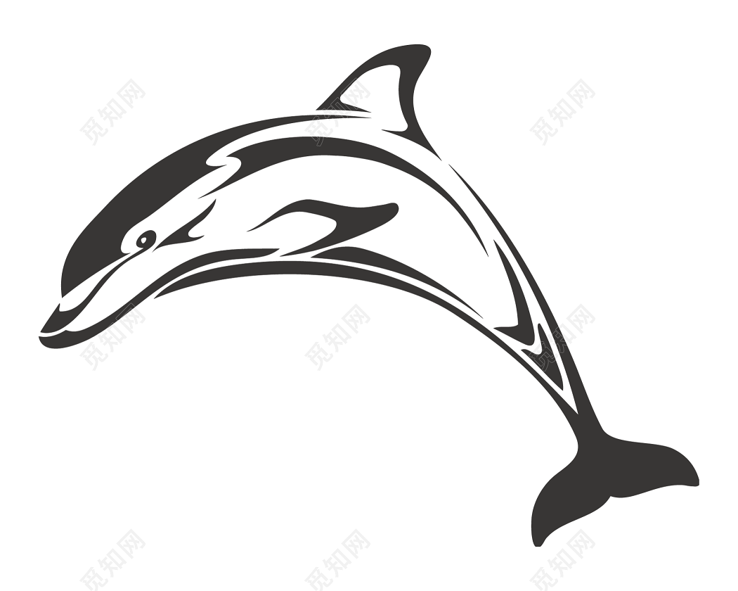 可爱卡通海豚素材