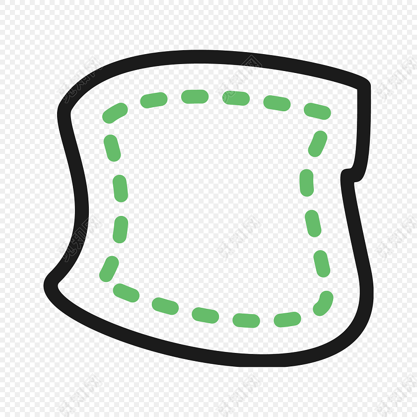 简约简笔画布料图标素材