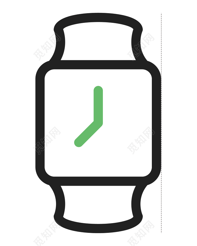 简约简笔画手表图标素材