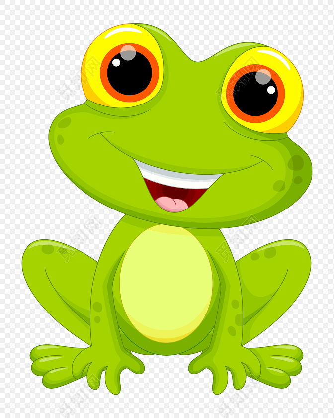 可爱卡通青蛙设计素材