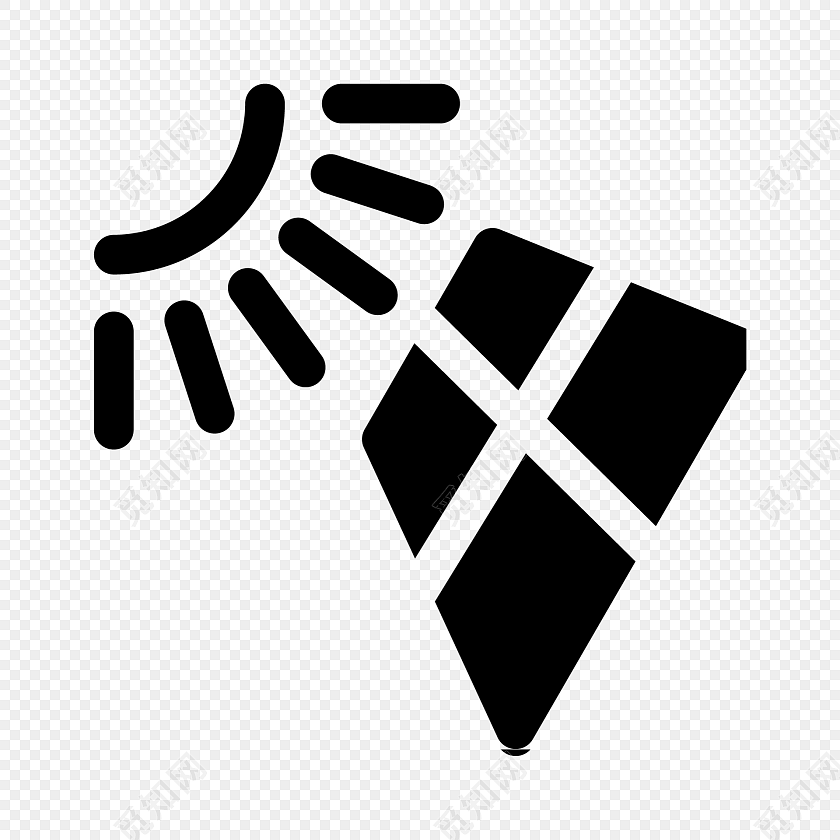 太阳能发电图标