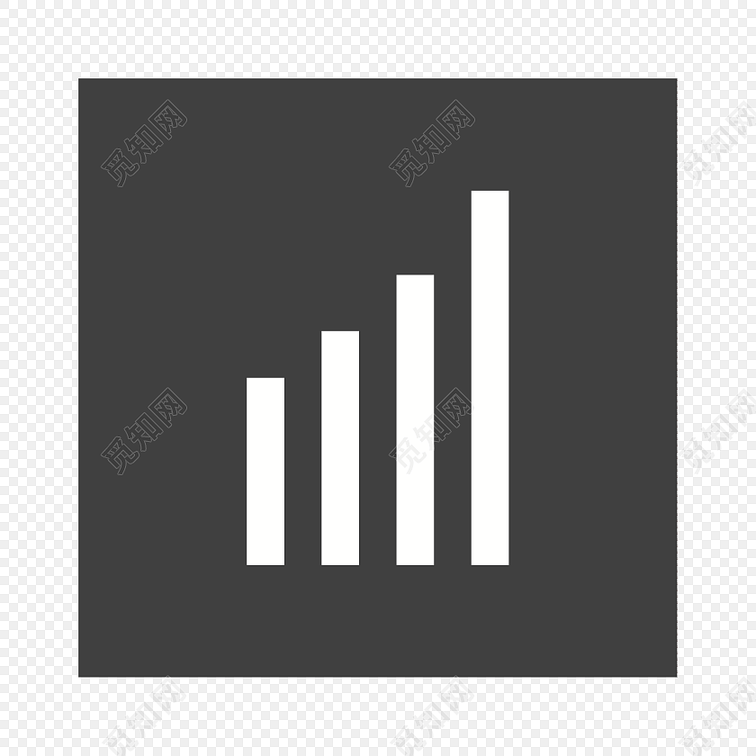 黑白数据条形图图标