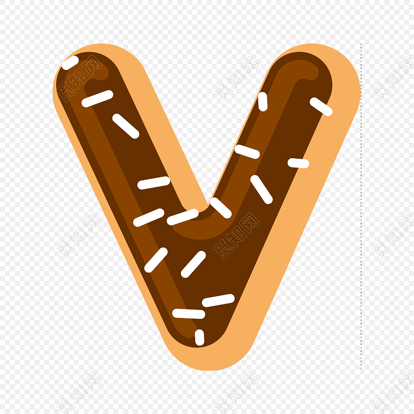 字母卡通风格矢量图片v