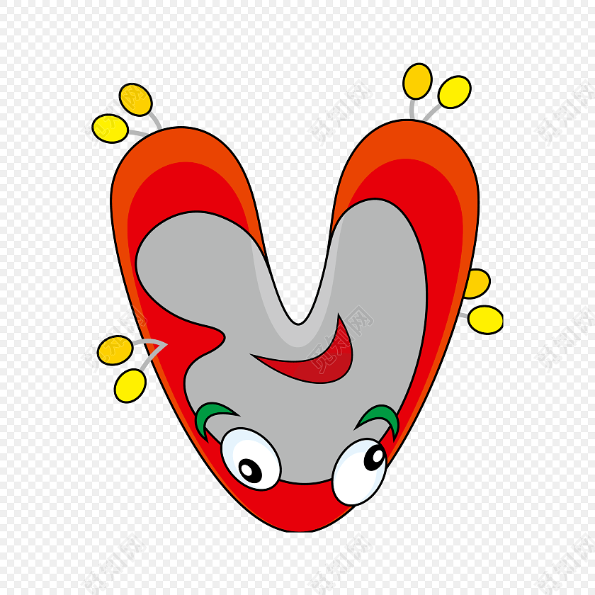 彩色字母v
