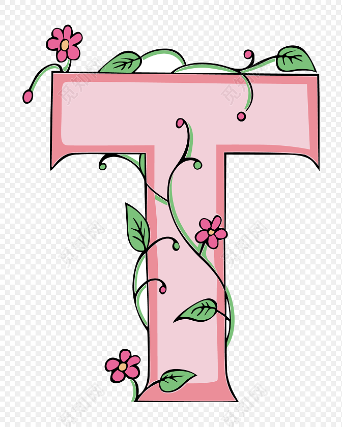 t英文字母矢量素材