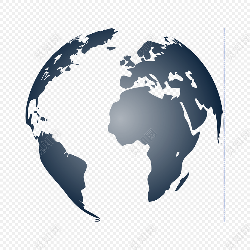 手绘地球地图素材