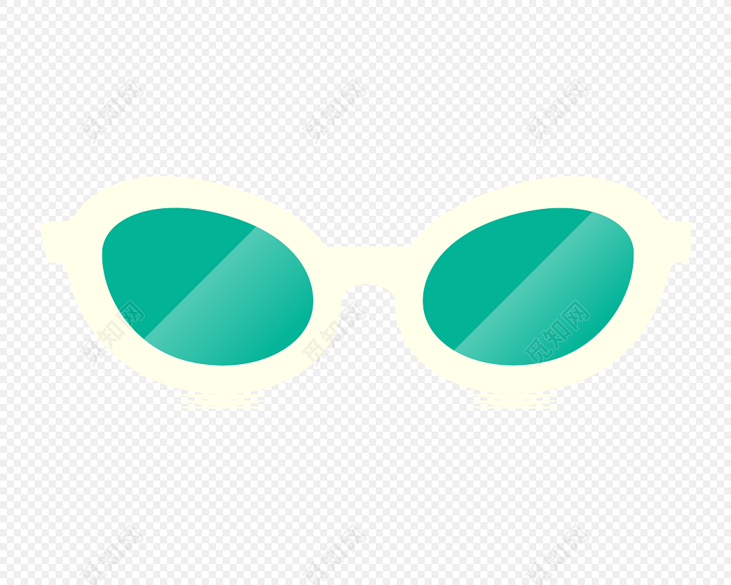 手绘眼镜素材