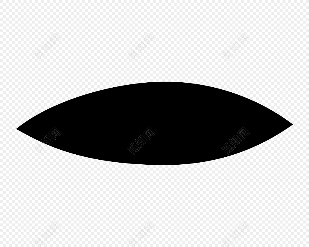 黑色手绘眼睛矢量图