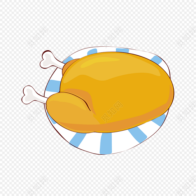 鸡腿矢量图