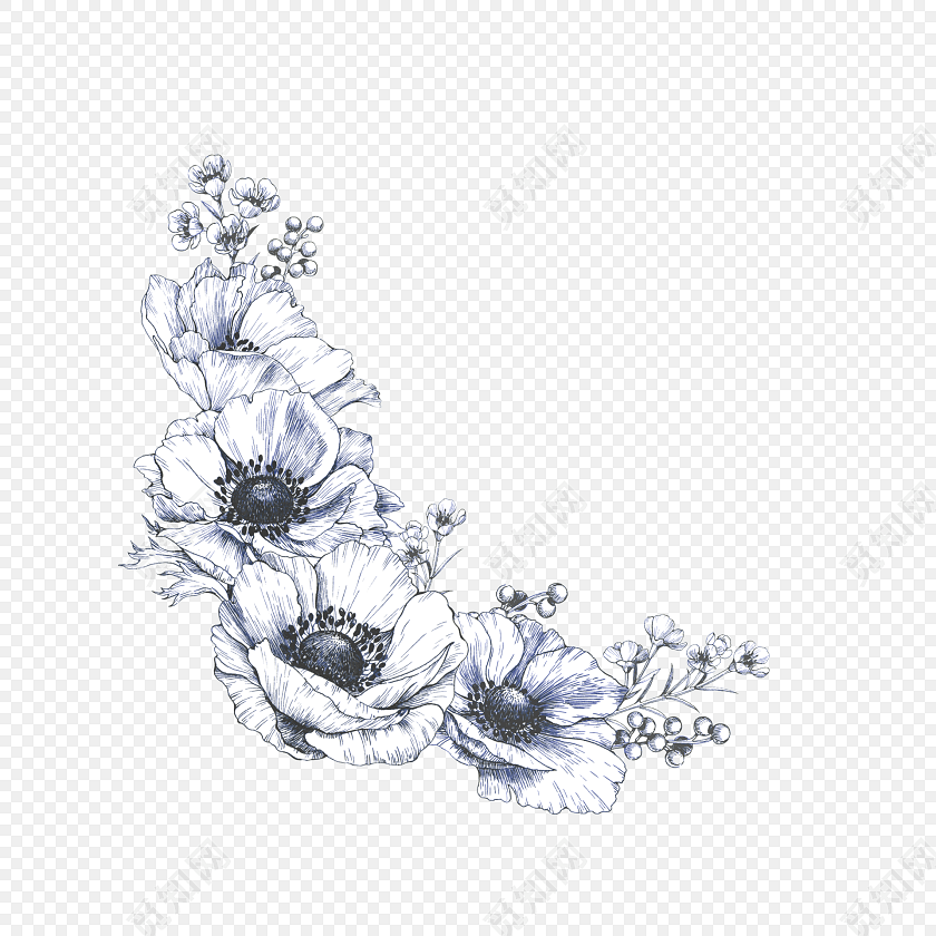防伪花纹素材房产证底纹手绘花纹