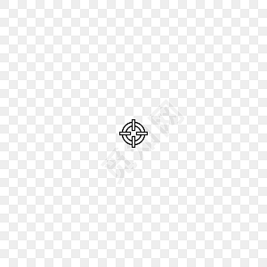 十字的瞄准器矢量元素免费下载_png素材_觅知网