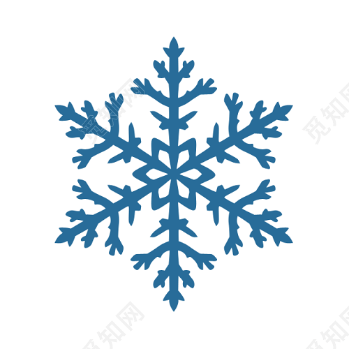 雪花形状矢量图
