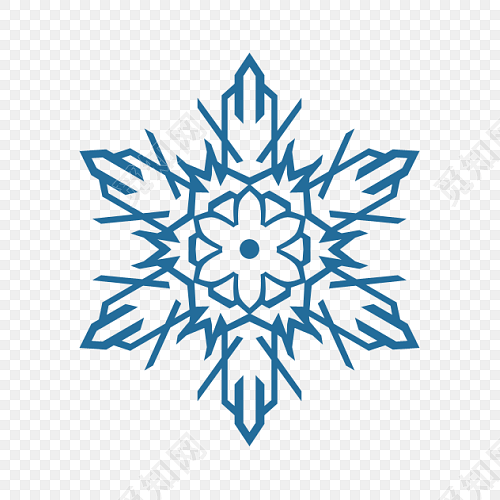 雪花形状矢量图