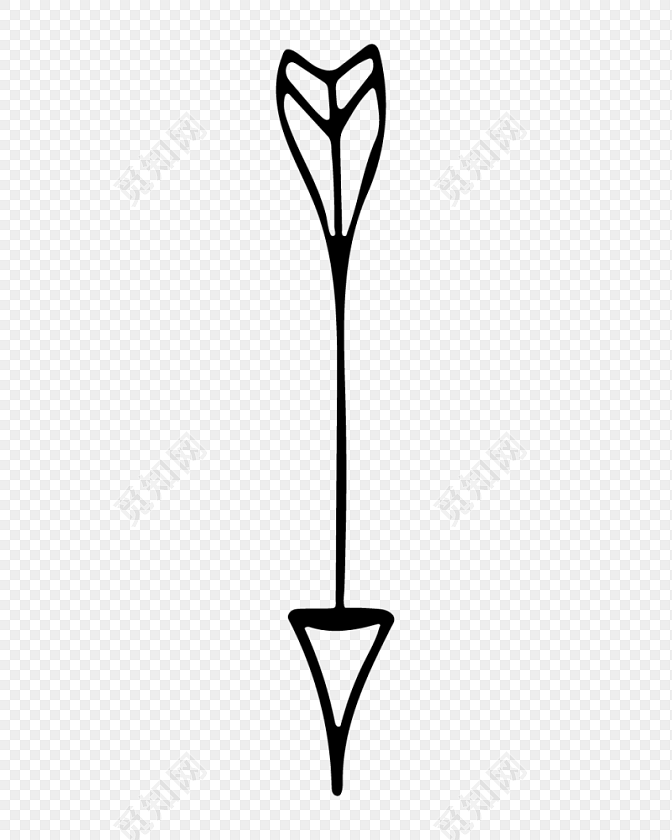 箭头简笔画矢量素材