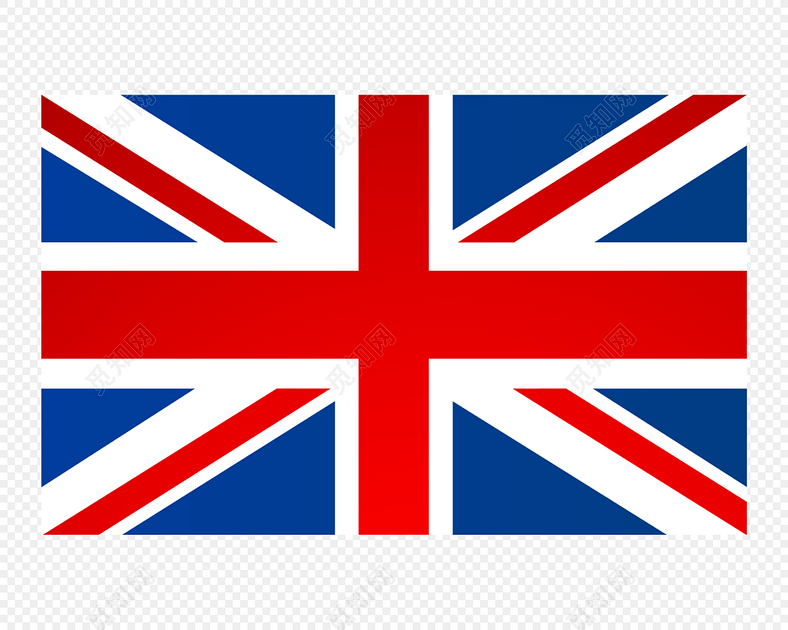 创意卡通英国国旗插画素材