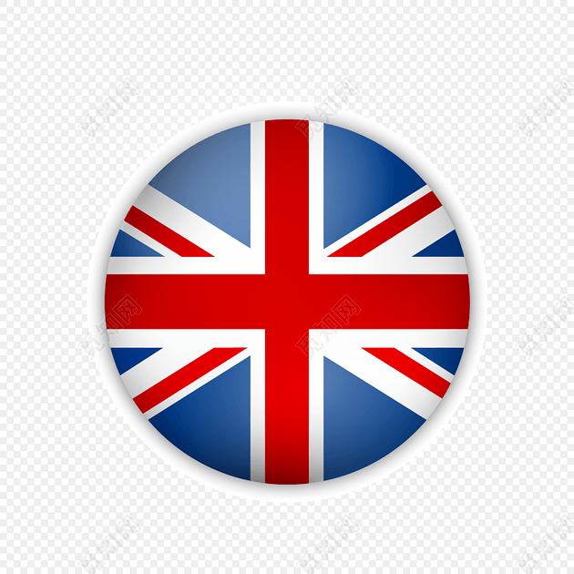 创意卡通英国国旗图标素材