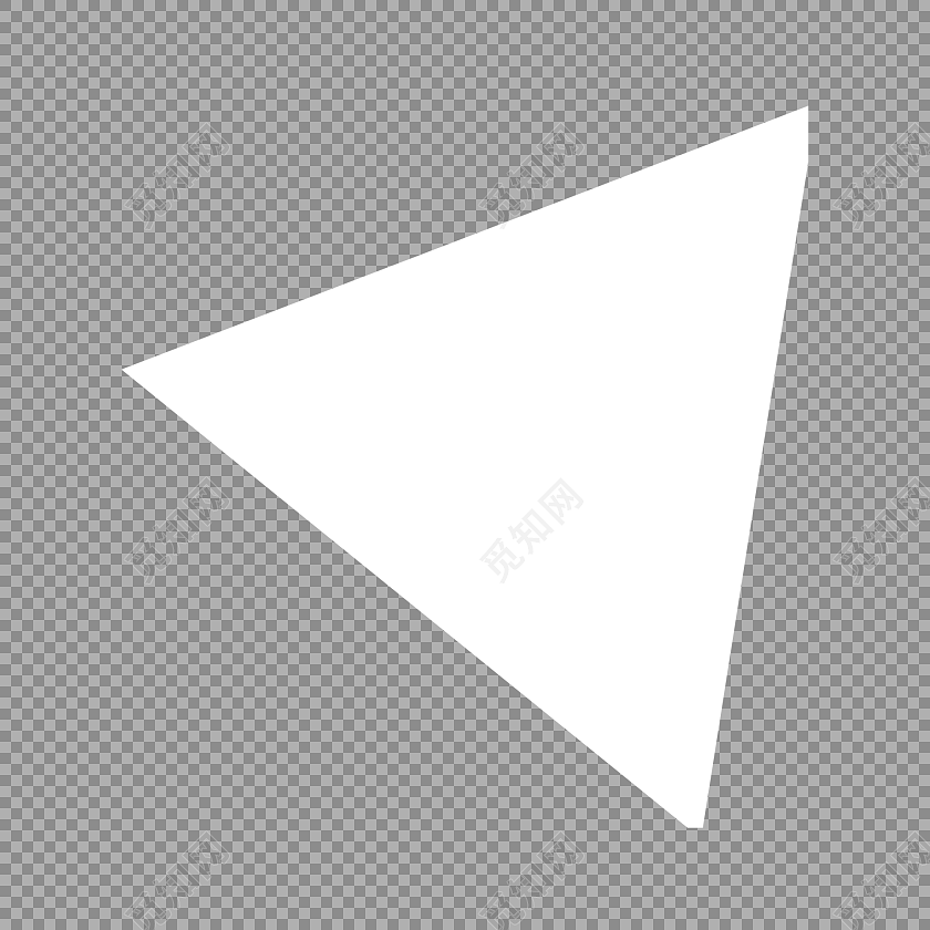 白色简约三角形图片下载素材