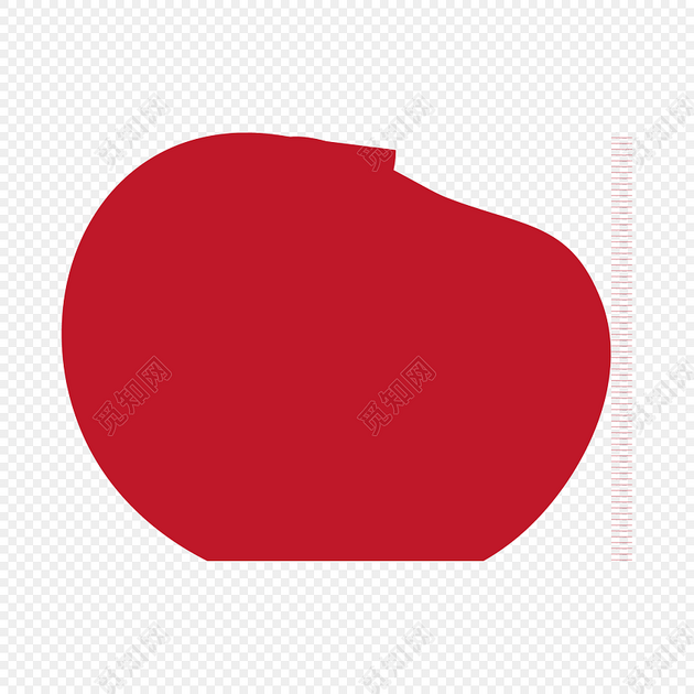 纯色圆形空白标签素材