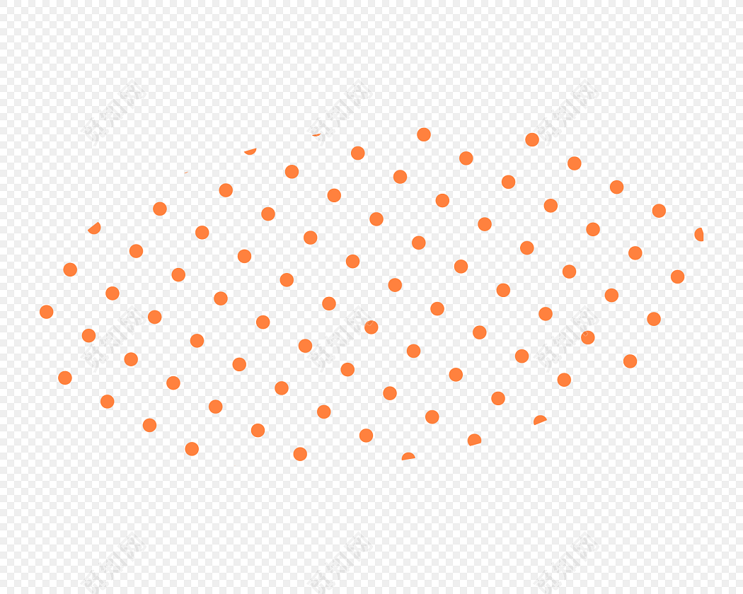 卡通简约斑点标签素材