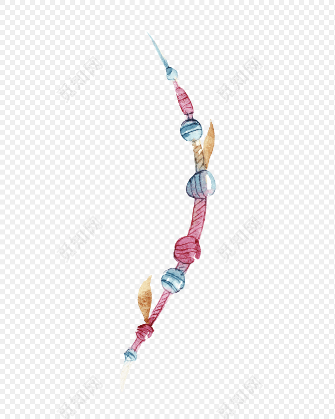 手绘串珠素材